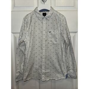 Allen‎ Solly Junior Boys Button Up Collared Shirt White Print Size 11-12Y